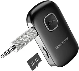 Bluetooth адаптер Borofone BC42 Car AUX BT Receiver Black - миниатюра 3