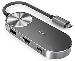 Мультипортовый USB Type-C хаб Vava USB-C -> USB-C/HDMI/Card Reader/USB 3.0 (VA-UC005) - миниатюра 3