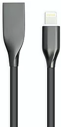 Кабель PowerPlant USB-A - Lightning 12w 2.4a 1м cable Black (CA911790) - фото Кабель PowerPlant USB-A - Lightning 12w 2.4a 1м cable Black (CA911790)