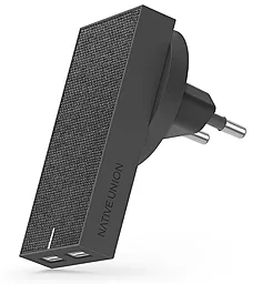 Мережевий зарядний пристрій Native Union Smart Charger 2-Port USB Fabric Slate (SMART-2-GRY-FB-INT)