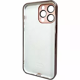 Чохол AG Glass Sapphire Frame MagSafe Logo for Apple iPhone 13 Pro Max Pink - мініатюра 2