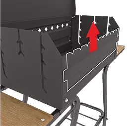 Стационарный мангал на колесах Mousson Vulcan Box - миниатюра 4