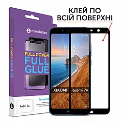 Защитное стекло MAKE Full Cover Full Glue Xiaomi Redmi 7A Black (MGFXR7A)