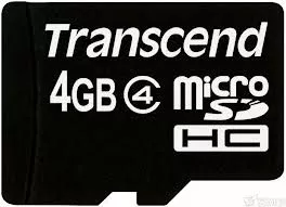 Карта памяти Transcend microSDHC 4GB Class 4 (TS4GUSDC4) - фото 1