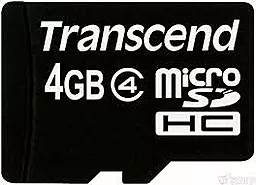 Карта памяти Transcend microSDHC 4GB Class 4 (TS4GUSDC4)