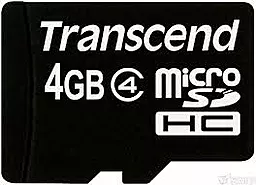 Карта памяти Transcend microSDHC 4GB Class 4 (TS4GUSDC4) - фото Карта памяти Transcend microSDHC 4GB Class 4 (TS4GUSDC4)
