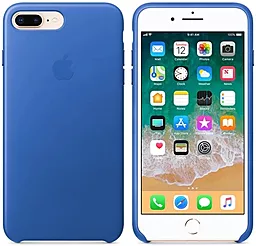 Чехол Apple Leather Case for iPhone 7 Plus, iPhone 8 Plus  Electric Blue - миниатюра 3