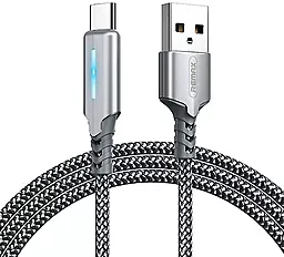 Кабель Remax Gonyu USB-A - Type-C 12w 2.4a 1м cable Silver (RC-123a) - фото Кабель Remax Gonyu USB-A - Type-C 12w 2.4a 1м cable Silver (RC-123a)