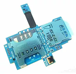 Шлейф Samsung Galaxy SL i9003 c коннектором SIM и карты памяти - фото Шлейф Samsung Galaxy SL i9003 c коннектором SIM и карты памяти