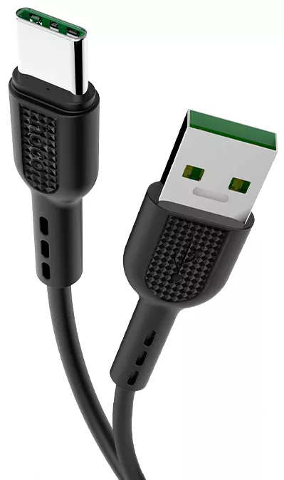 Кабель Hoco X33 Surge USB-A - Type-C 25w 5a 1м cable Black - фото 3