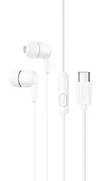 Наушники Hoco M97 Type-C White - фото Наушники Hoco M97 Type-C White