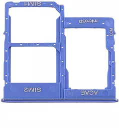 Держатель (лоток) Сим карты Samsung Galaxy A31 A315 / Galaxy A41 A415 и карты памяти Dual SIM Original Blue