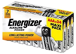 Батарейки Energizer Alkaline Power AAA 24шт (R03-24BL) - фото Батарейки Energizer Alkaline Power AAA 24шт (R03-24BL)