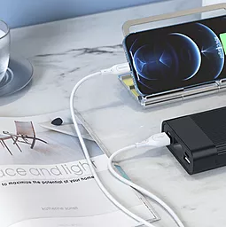 Кабель Borofone BX66 USB-A - Lightning 12w 2.4a 1м cable White - миниатюра 4 Кабель Borofone BX66 USB-A - Lightning 12w 2.4a 1м cable White - миниатюра 4