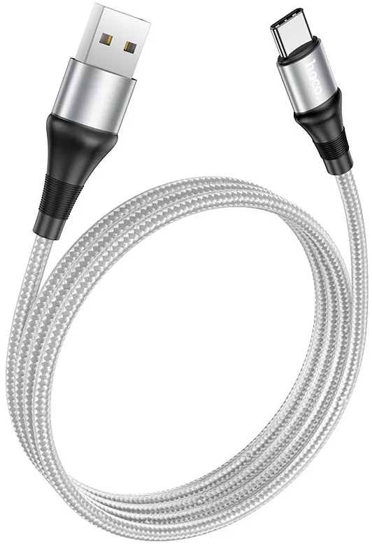 Кабель Hoco X50 Excellent USB-A - Type-C 15w 3a 1м cable Gray - фото 3