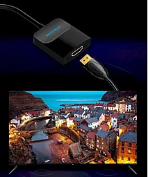 Видео переходник (адаптер) Vention DisplayPort - HDMI v1.4 4k 60hz 0.2 m black (HBGBB) - миниатюра 5