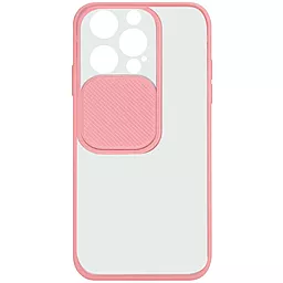Чохол Camshield mate TPU зі шторкою для камери для Apple iPhone 13 Pro Max (6.7") Рожевий