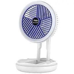 Портативный вентилятор NICHOSI Folding Fan 2in1 with Night Lighth White - фото Портативный вентилятор NICHOSI Folding Fan 2in1 with Night Lighth White