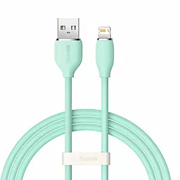 USB Кабель Baseus Jelly Liquid Silica Gel Fast Charging Data 2.4A 1.2M Lightning Cable  Green (CAGD000006)