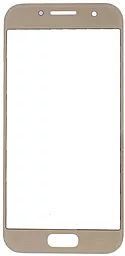Корпусне скло дисплея Samsung Galaxy A3 A320F, A320Y 2017 (original) Gold - фото Корпусне скло дисплея Samsung Galaxy A3 A320F, A320Y 2017 (original) Gold