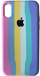 Чохол 1TOUCH Silicone Case Full для Apple iPhone XS Max Rainbow 3