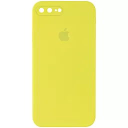Чехол Silicone Case Full Camera Square для Apple iPhone 7 Plus, iPhone 8 Plus Bright Yellow
