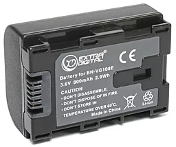 Аккумулятор для видеокамеры JVC BN-VG108E chip (800 mAh) BDJ1309 ExtraDigital - миниатюра 2
