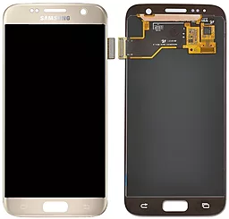 Дисплей Samsung Galaxy S7 Edge G935 с тачскрином, оригинал, Gold