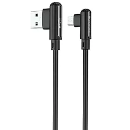 Кабель USB Borofone BX58 Lucky 2.4A micro USB Cable Black