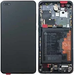 Дисплей Huawei P40 (ANA-AN00, ANA-TN00, ANA-NX9, ANA-LX4) з тачскріном і рамкою, оригінал, Black