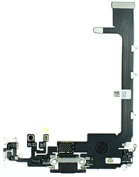 Нижний шлейф Apple iPhone 11 Pro Max с разъемом зарядки и микрофоном Space Gray