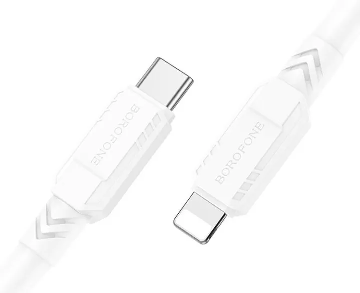 Кабель Borofone BX81 Goodway USB Type-C - Lightning 20w 3a 1м PD сable White - фото 3