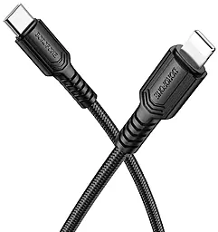 Кабель Borofone BX116 Certain USB Type-C - Lightning 27w 3a 1м PD cable Black - миниатюра 2