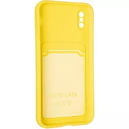 Чехол Pocket Case iPhone X Yellow - миниатюра 3