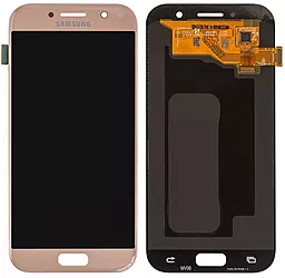 Дисплей Samsung Galaxy A5 A520 2017 з тачскріном, (TFT), Pink