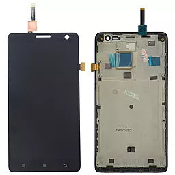 Дисплей Lenovo S856 с тачскрином и рамкой, Black