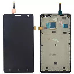 Дисплей Lenovo S856 с тачскрином и рамкой, Black - фото Дисплей Lenovo S856 с тачскрином и рамкой, Black