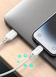 Кабель XO NB235 USB-A - Type-C 12w 2.4a 1м cable White - миниатюра 3 Кабель XO NB235 USB-A - Type-C 12w 2.4a 1м cable White - миниатюра 3