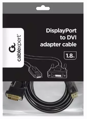 Відеокабель DisplayPort > DVI 1.8 м (CC-DPM-DVIM-6) Cablexpert - фото 4