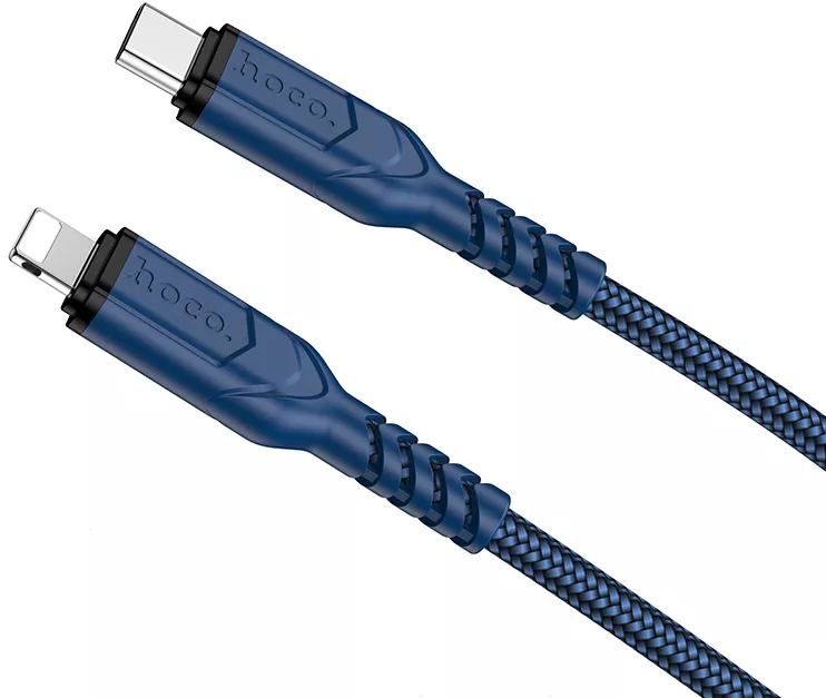 Кабель Hoco HOCO X59 Victory USB Type-C - Lightning 20w 3a 1м PD сable Blue - фото 2
