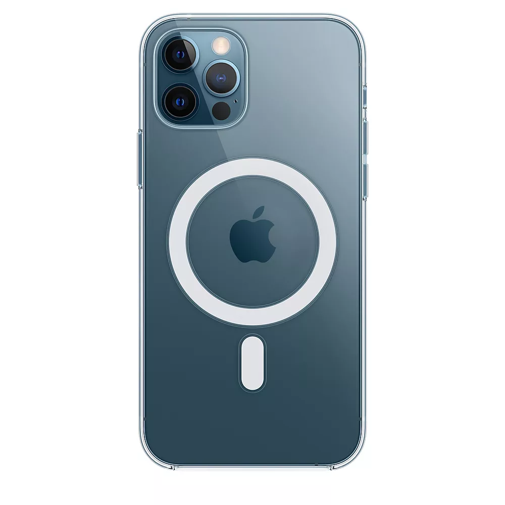 Чохол Silicone Case Full with MagSafe для Apple iPhone 12 Pro Max Clear - фото 2