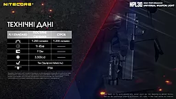 Ліхтарик акумуляторний Nitecore NPL30 (6-1289-30) (2xCR123, 2xRCR123) - мініатюра 16 Ліхтарик акумуляторний Nitecore NPL30 (6-1289-30) (2xCR123, 2xRCR123) - мініатюра 16