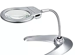 Лупа настольная Magnifier 4B-10 130мм/2х-5х с подсветкой