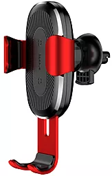 Автотримач з бездротовою зарядкою Baseus Wireless Charger WXYL-09 Red - мініатюра 3