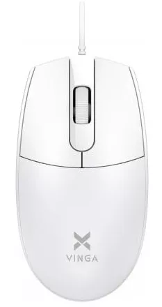 Комп'ютерна мишка Vinga MS-110 White - фото 1