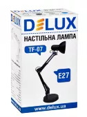 Настольная лампа на струбцине DeLux TF-07 E27 черный (90012375) - миниатюра 3