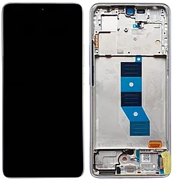 Дисплей Xiaomi Redmi Note 14 5G с тачскрином и рамкой, оригинал, Lavender Purple