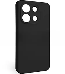 Чехол Silicone Case Full Camera для Xiaomi Redmi Note 13 4G (no logo) Black - фото Чехол Silicone Case Full Camera для Xiaomi Redmi Note 13 4G (no logo) Black