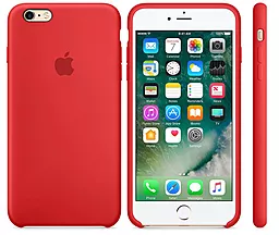 Чехол Apple Silicone Case iPhone 6, iPhone 6S Red