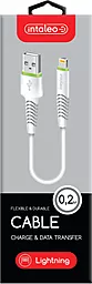 Кабель Intaleo CBFLEXL0 USB-A - Lightning 12w 2.4a 0.2м cable White (1283126487439) - мініатюра 2 Кабель Intaleo CBFLEXL0 USB-A - Lightning 12w 2.4a 0.2м cable White (1283126487439) - мініатюра 2